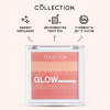 Компактные румяна с эффектом мерцания Collection Gorgeous Glow Blush Block S8736,10 гр