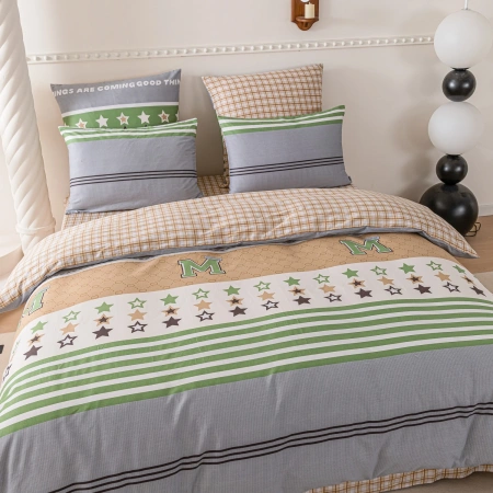 Комплект постельного белья Люкс Сатин 100% хлопок на резинке, VIVA - HOME TEXTILE