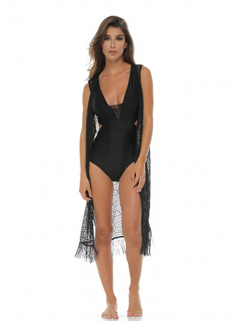 Пляжная туника с бахромой Garotas