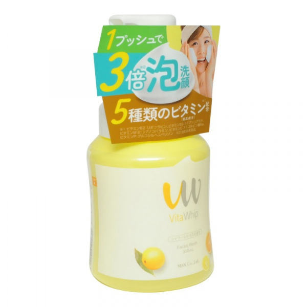 Пена для умывания лица “5 витаминов” MAX Vita Whip Facial Foam, 300 мл Пена для умывания лица “5 витаминов” MAX Vita Whip Facial Foam, 300 мл
