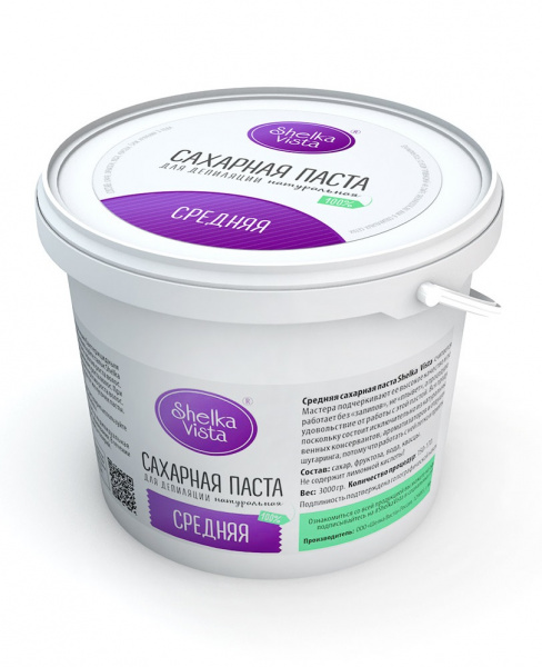 Средняя паста для шугаринга Shelka Vista, 1500 гр