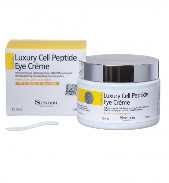 Крем для кожи глаз с элитными пептидами Skindom Luxury Cell Peptide Eye Cream Крем для кожи глаз с элитными пептидами Skindom Luxury Cell Peptide Eye Cream