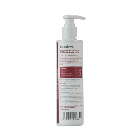 Шампунь для окрашенных волос с Кокосовым маслом Solomeya Coconut Oil Colour Protection Shampoo, 250 мл Шампунь для окрашенных волос с Кокосовым маслом Solomeya Coconut Oil Colour Protection Shampoo, 250 мл