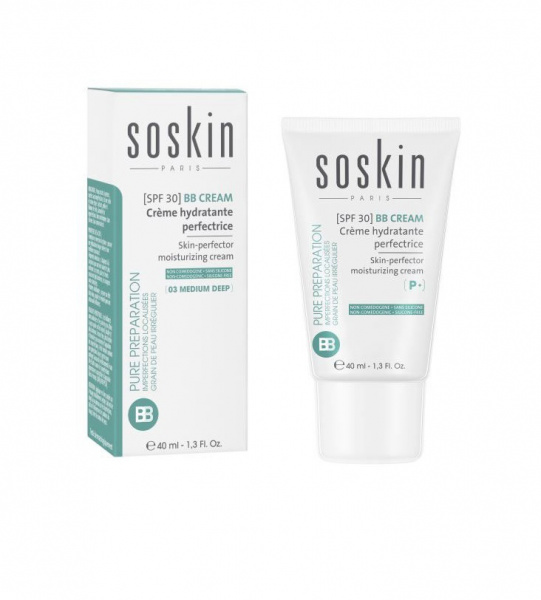 BB-крем тон 01 Soskin-Paris Skin-Perfector Moisturizing Cream 01 Light, 40 мл