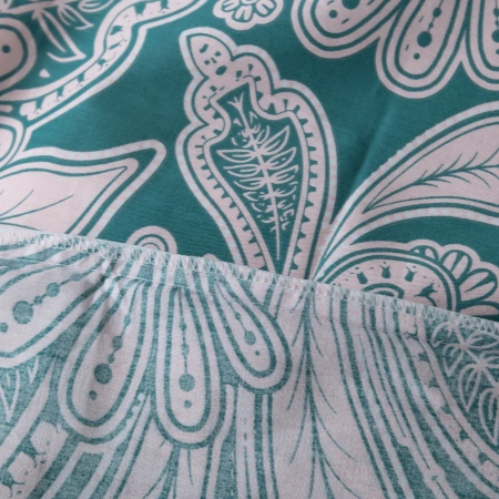 Комплект постельного белья Делюкс Сатин на резинке  ,VIVA - HOME TEXTILE