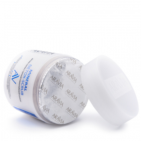 Детокс-скраб для тела с чёрной гималайской солью Aravia Laboratories Mineral Detox-Scrub, 300 мл