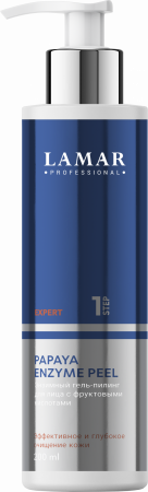 Энзимный гель-пилинг для лица с фруктовыми кислотами Lamar Professional PAPAYA ENZYME PEEL, 200 мл