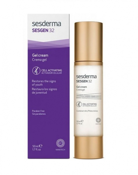 Крем-гель для лица клеточный активатор Sesgen 32 Facial Cream Gel, 50 мл Крем-гель для лица клеточный активатор Sesgen 32 Facial Cream Gel, 50 мл