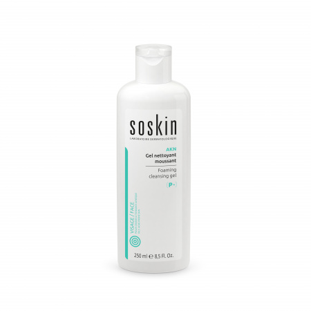 Очищающий пенящийся гель для жирной кожи, склонной к акне Soskin-Paris Foaming Cleansing Gel, 250 мл