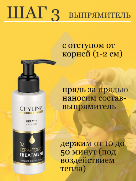 Набор профессиональный с кератином CEYLINN PROFESSIONAL KERATIN SYSTEMS Набор профессиональный с кератином CEYLINN PROFESSIONAL KERATIN SYSTEMS