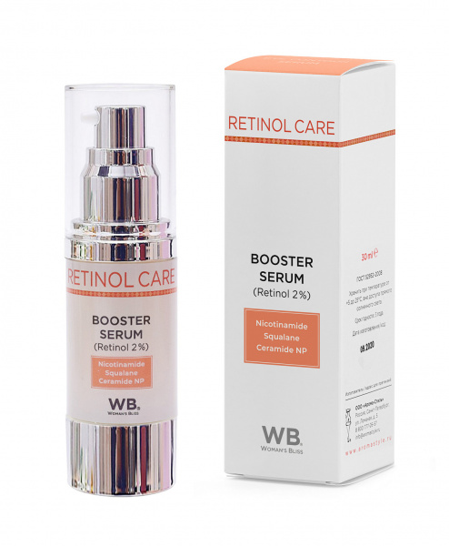 Сыворотка бустер 2 % ретинола Woman's Bliss Booster Serum (Retinol 2 %),  30 мл Сыворотка бустер 2 % ретинола Woman's Bliss Booster Serum (Retinol 2 %),  30 мл