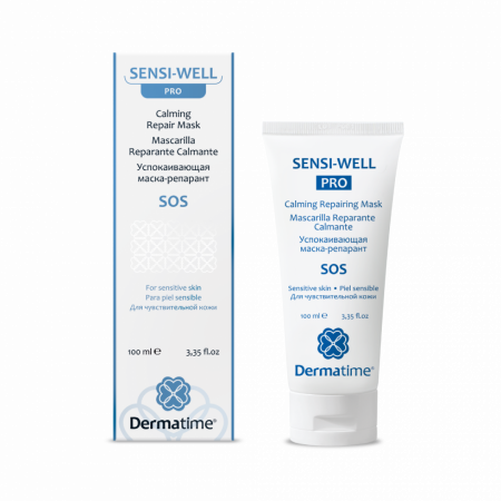 Успокаивающая маска-репарант Для чувствительной кожи Dermatime SENSI-WELL PRO SOS Calming Repair Mask, 100 мл