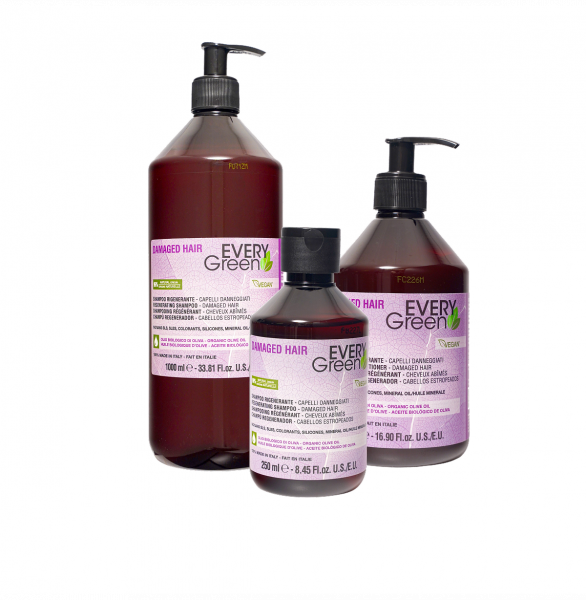 Шампунь для поврежденных волос / EVERY GREEN VEGAN DAMAGED HAIR SHAMPOO. 250 ml