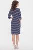 Платье футляр в полоску