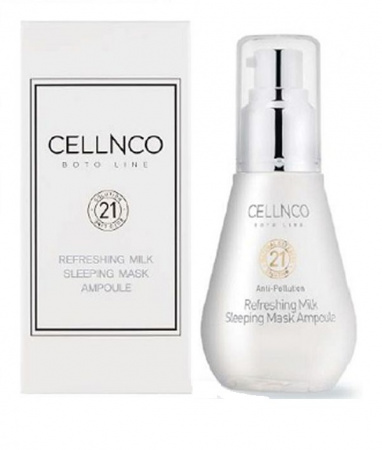 Сыворотка «Ночная молочная маска» Cellnco Boto Line Refreshing Milk Sleeping Mask Ampoule