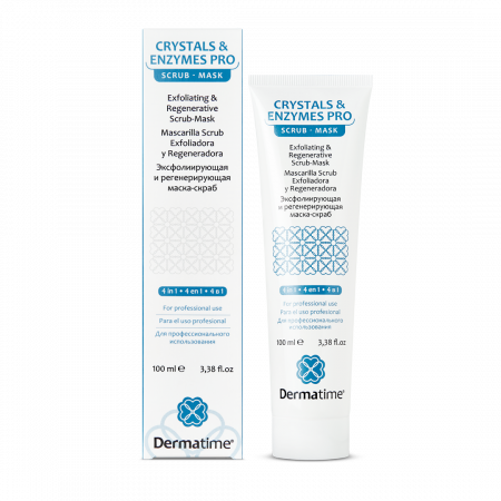 Эксфолиирующая и регенерирующая маска-скраб Dermatime CRYSTALS & ENZYMES PRO Exfoliating & Regenerative Scrub-Mask, 100 шт