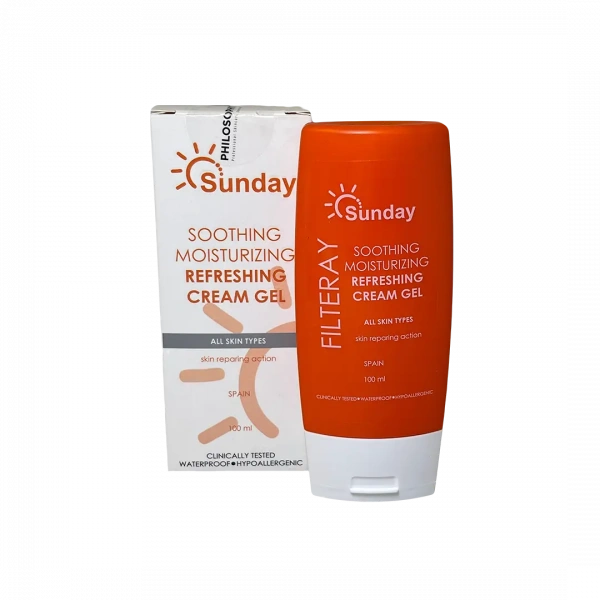 Мультифункциональный крем – гель уход после загара для лечения повреждений кожи, вызванных солнцем Philosophy Sunday filteray, 100 мл