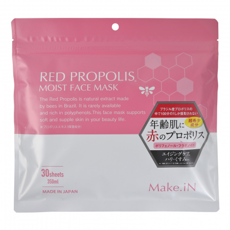 Увлажняющая маска «Красный прополис» Make.iN RED PROPOLIS MOIST FACE MASK, 30 шт