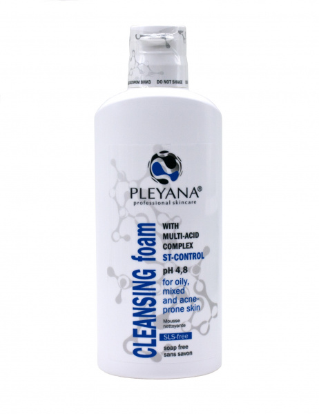 Очищающая пенка с мультикислотным комплексом ST-Control Pleyana Cleansing Foam With Multi-Acid Complex, 170 мл