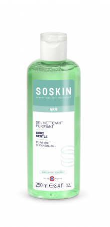 Гель очищающий для жирной и комбинированной кожи Soskin-Paris Purifying Cleansing Gel, 250 мл