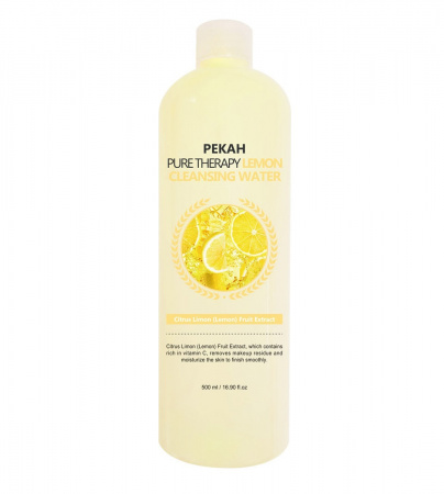 Очищающая мицеллярная вода для лица с экстрактом лимона Pekah Pure Therapy Lemon Cleansing Water
