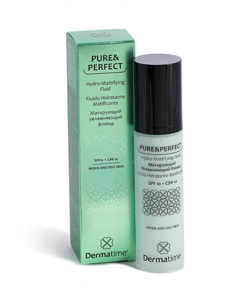 Матирующий увлажняющий флюид SPF10 Dermatime Pure and Perfect Hydro-Mattifying Fluid SPF10, 50 мл