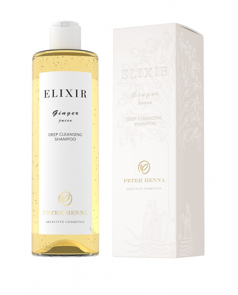 Шампунь для бережного очищения Peter Henna Elixir Ginger Guice Deep Cleansing Shampoo в подарочной упаковке,  400 мл Шампунь для бережного очищения Peter Henna Elixir Ginger Guice Deep Cleansing Shampoo в подарочной упаковке,  400 мл
