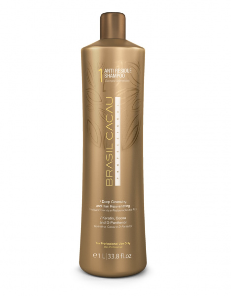 Шампунь глубокой очистки Brasil Cacau Professional Anti Residue Shampoo, 1000 мл Шампунь глубокой очистки Brasil Cacau Professional Anti Residue Shampoo, 1000 мл