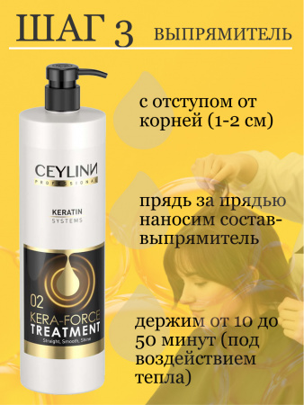 Набор профессиональный с кератином 1000 мл