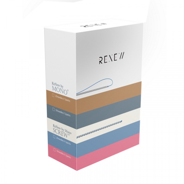 Мезонить из полидиоксанона Тонкостенная игла  Layun Korea Mono 25G - 60mm, 20 шт