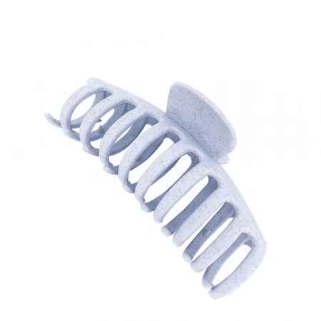 Solomeya Straw Claw Hair Clip Round, Blue /Крабик для волос из натуральной пшеницы Овальный, цвет Голубой HP005