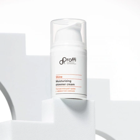 Увлажняющий крем с эффектом сияния DoctorProffi Moisturizing Shimmer Cream, 15 мл