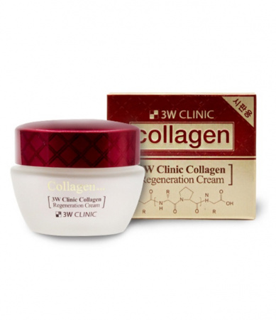 Крем для лица регенерирующий с коллагеном 3W Clinic Collagen Regeneration Cream