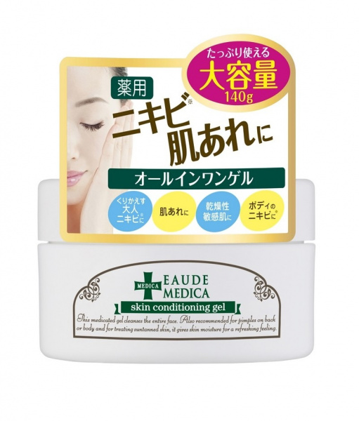 Гель-кондиционер для ухода за проблемной кожей Momotani Eaude Medica Skin Conditioning Gel, 140 мл