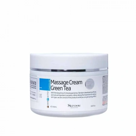 Массажный крем для лица с экстрактом зеленого чая Skindom Massage Cream Green Tea, 250 мл