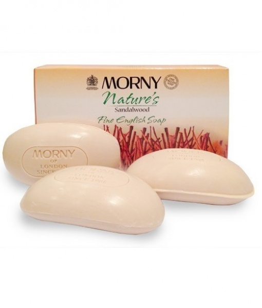 Английское мыло Сандаловое дерево Morny of London Natures Sandalwood Fine English Soap 3 шт Английское мыло Сандаловое дерево Morny of London Natures Sandalwood Fine English Soap 3 шт