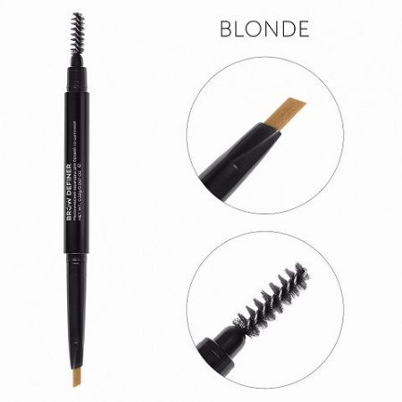 Механический карандаш для бровей русый со щеточкой Lucas Cosmetics Brow Definer Blonde /Русый (Blonde)