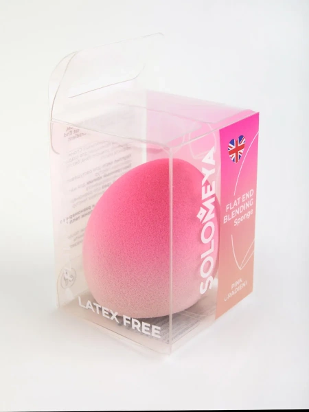 Спонж для макияжа со срезом, Розовый Градиент Solomeya Solomeya Flat End blending sponge, Pink Gradient, 1 шт