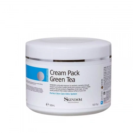 Крем-маска для лица с экстрактом зеленого чая Skindom Cream Pack Green Tea, 500 мл
