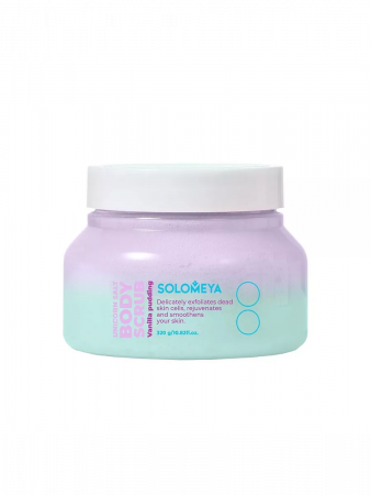 Solomeya Unicorn salt body scrub Vanilla pudding / Солевой скраб для тела Ванильный пуддинг, 320 гр, BS002