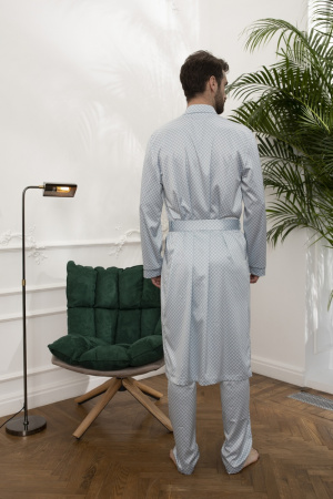 Атласный мужской халат