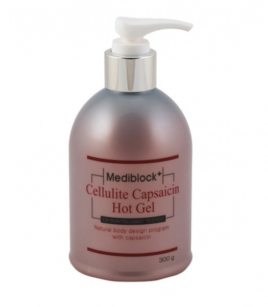 Гель разогревающий для тела Mediblock Cellulite Capsaicin Hot Gel, 300 мл Гель разогревающий для тела Mediblock Cellulite Capsaicin Hot Gel, 300 мл