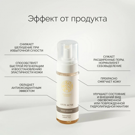 Пенка-мусс для умывания для проблемной кожи лица Anti-acne Dr.Kozhevatkin, 150 мл.