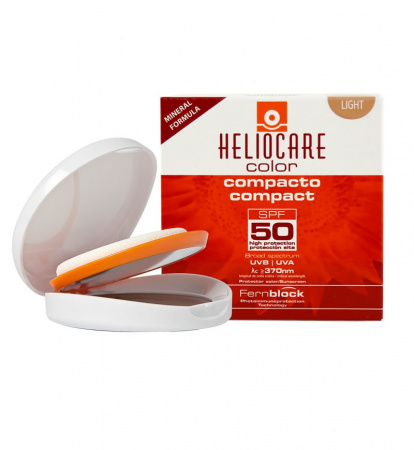 Крем-пудра компактная минеральная для сухой и нормальной Кожи (Light) Cantabria Labs Heliocare Color Compact SPF50 Sunscreen
